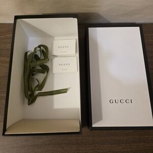 Authentic Gucci Classic Black & White Empty Shoe Gift Box 14.5" x 8.5”x 5.5”